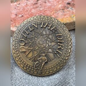 Vtg ‘77 Do It the Dirt Bike Motocycle MX Racing Belt Buckle Brass Indiana Metal